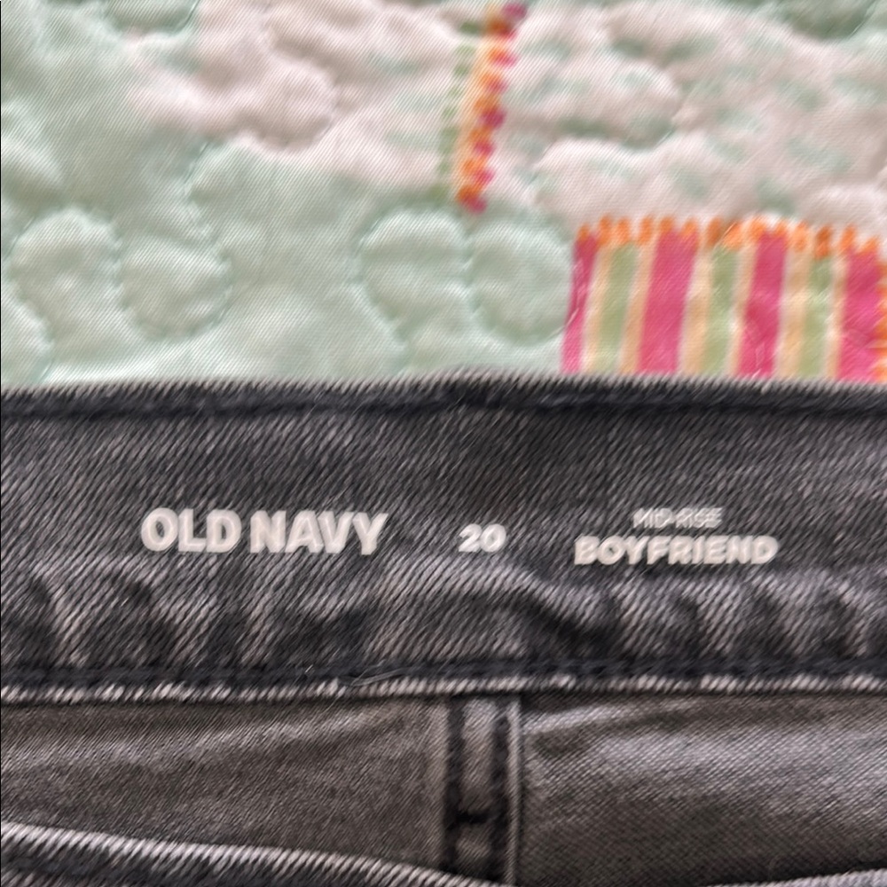 Old Navy Gray Boyfriend Jeans